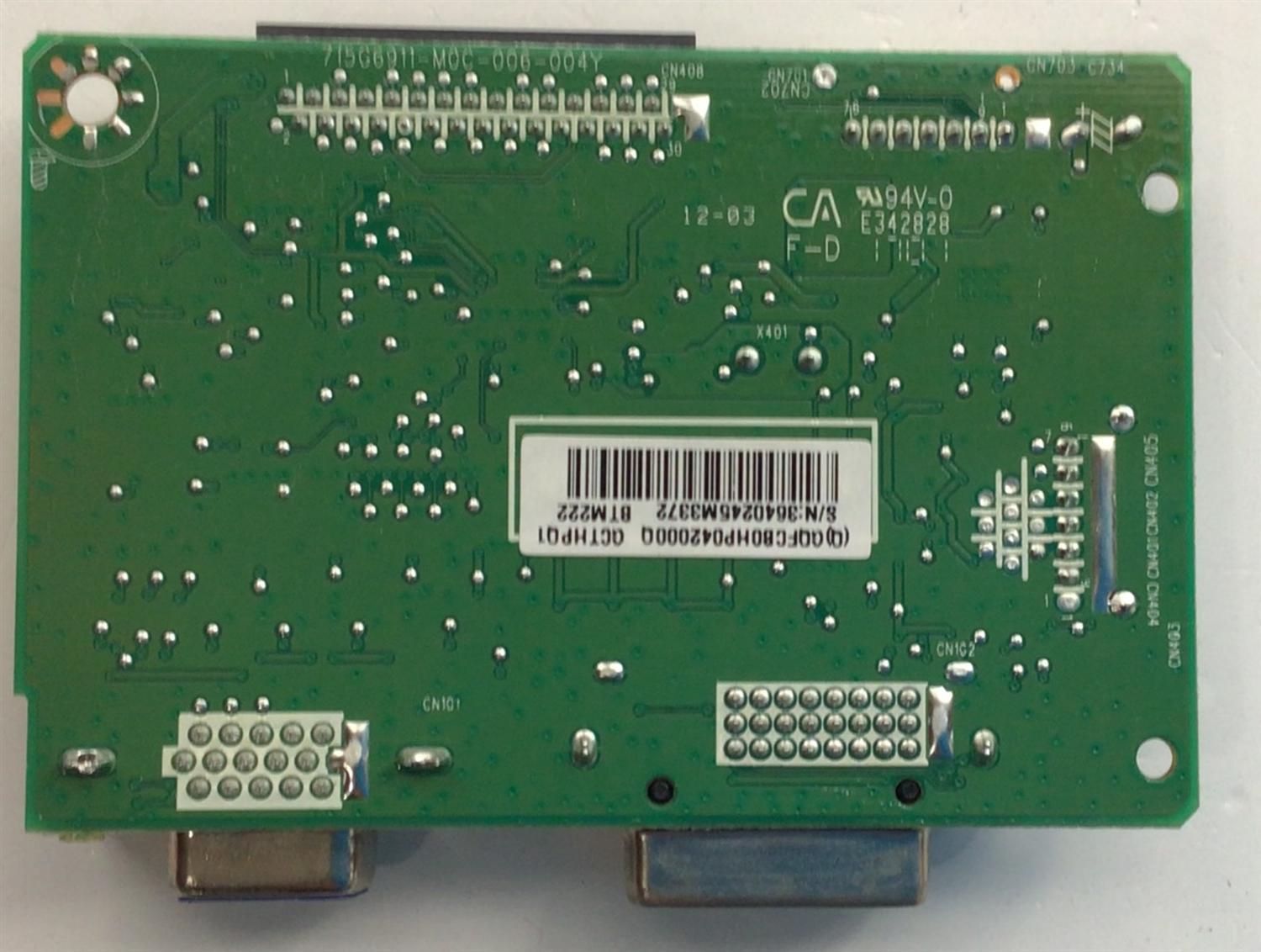 MAIN PARA MONITOR HP / NUMERO DE PARTE GQFCB0HP042 / 715G6911-M0C-008-004Y / GCTHPQ1 / BTM222 / 3640245M3372 / MODELO HSTND-9151-A - Imagen 3